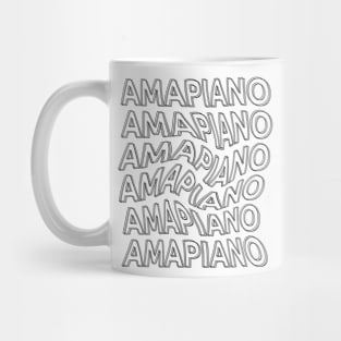 Amapiano Swirl Vibes Black Mug